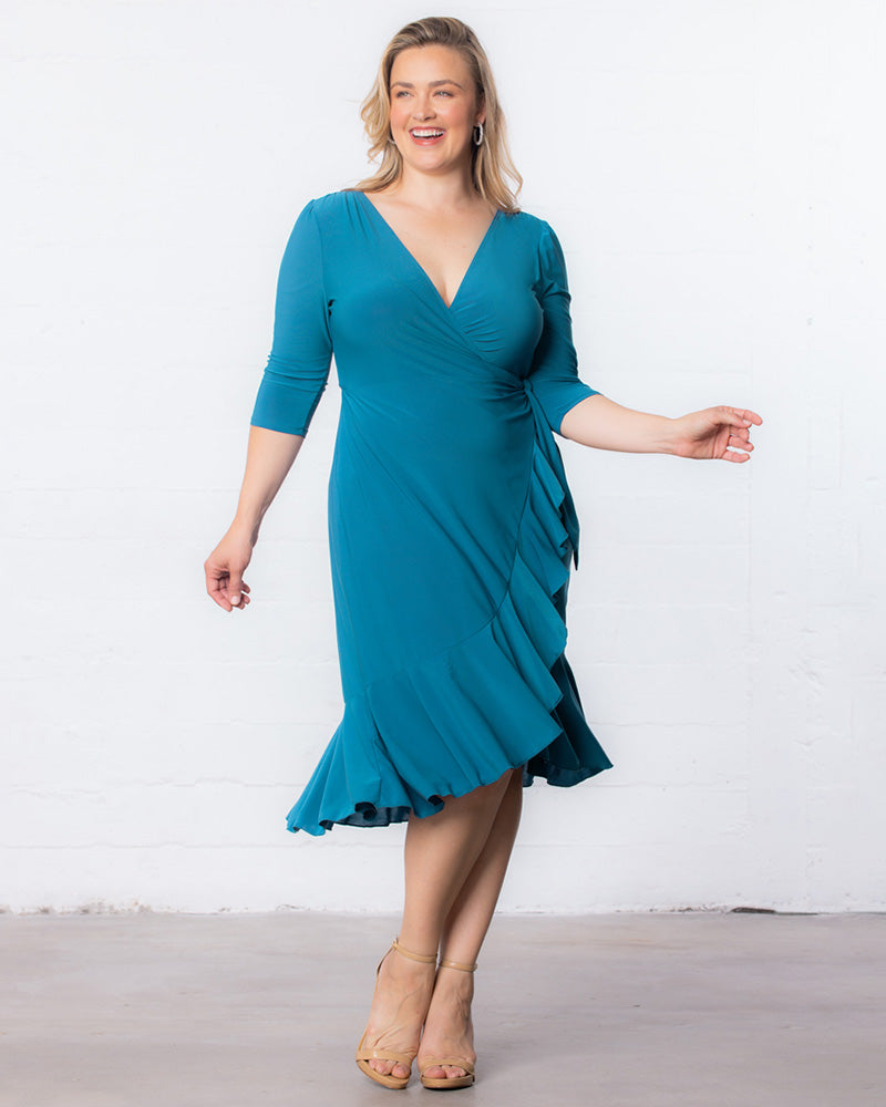 Plus Size Whimsy Wrap Dress