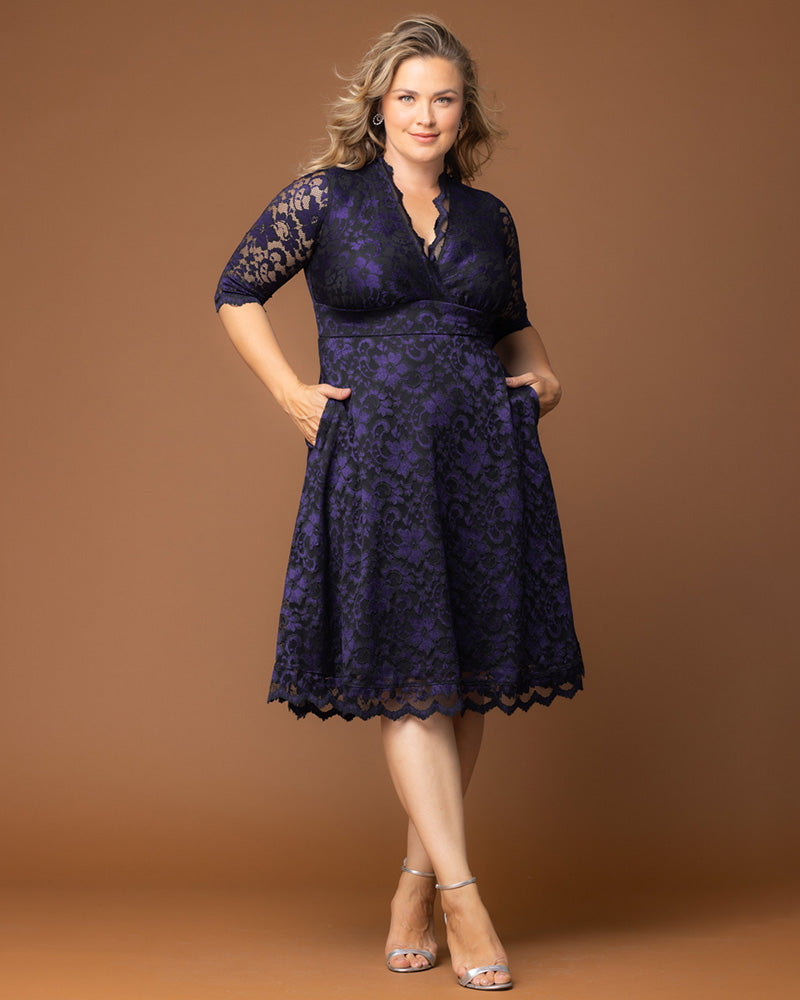 Plus Size Mon Cherie Lace Dress