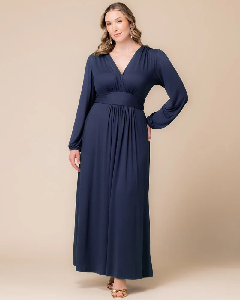 Plus Size Kelsey Long Sleeve Maxi Dress