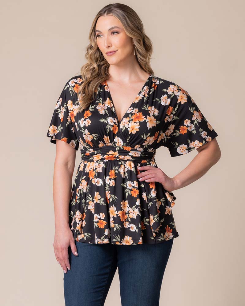 Plus Size Encore Print Blouse