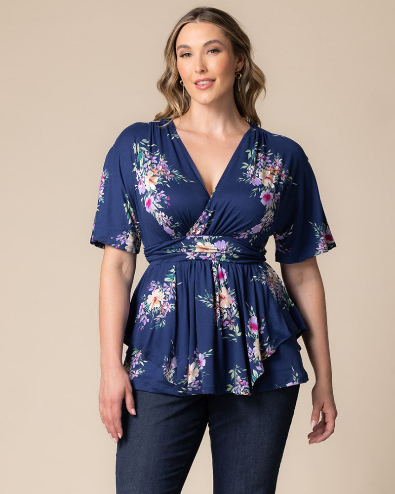 Plus Size Encore Print Blouse