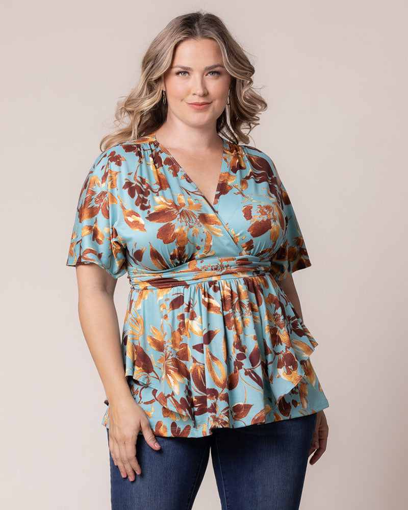 Plus Size Encore Print Blouse