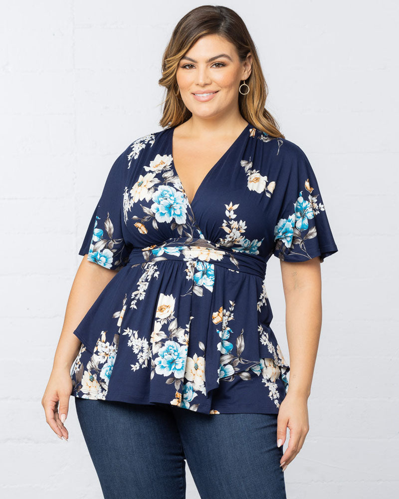 Plus Size Encore Print Blouse