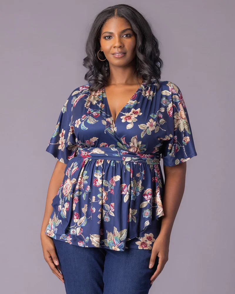 Plus Size Encore Print Blouse