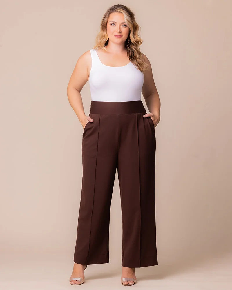 Plus Size Polished Ponte Pants