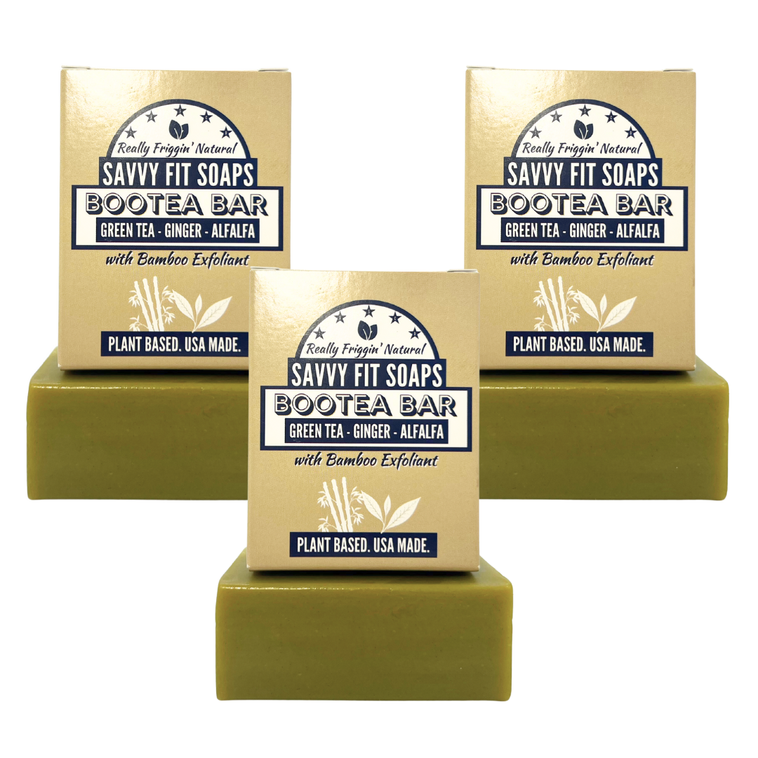 Bootea Natural Bar Soap Trio - Bamboo & Green Tea