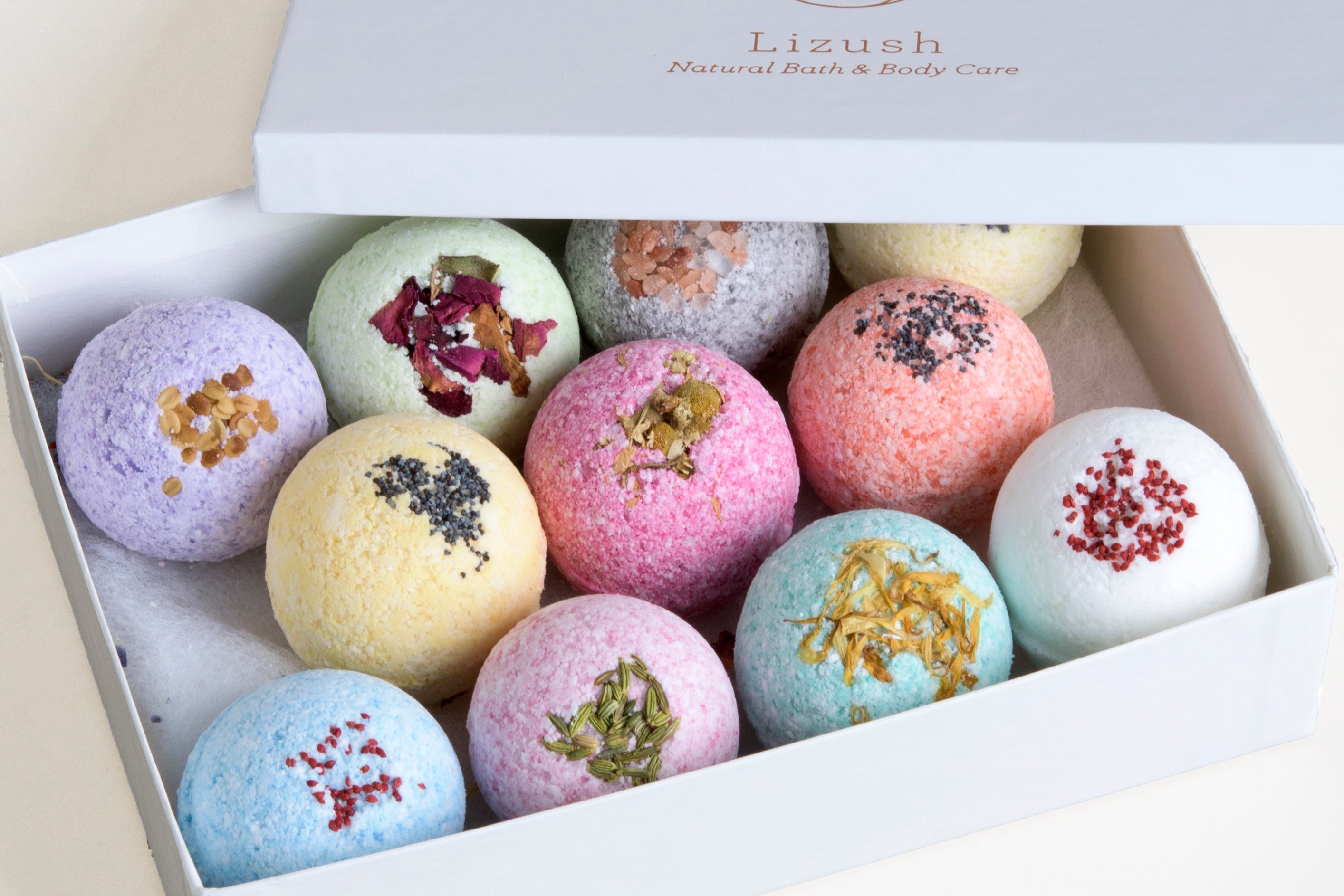 Bath Bombs Gift Set - Essential Oils - 12 Pack