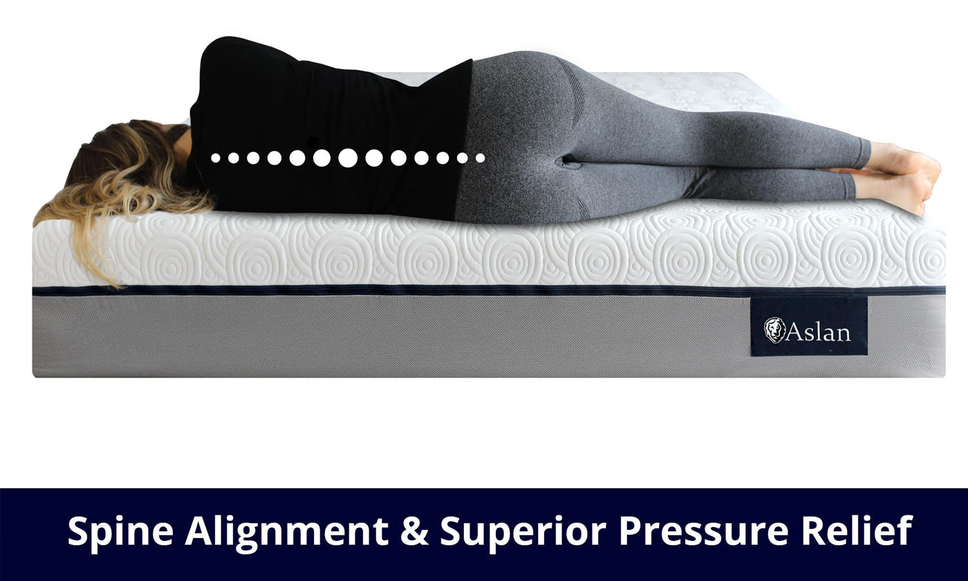13" Aslan Cooling GEL Memory Foam Mattress - Medium Plush