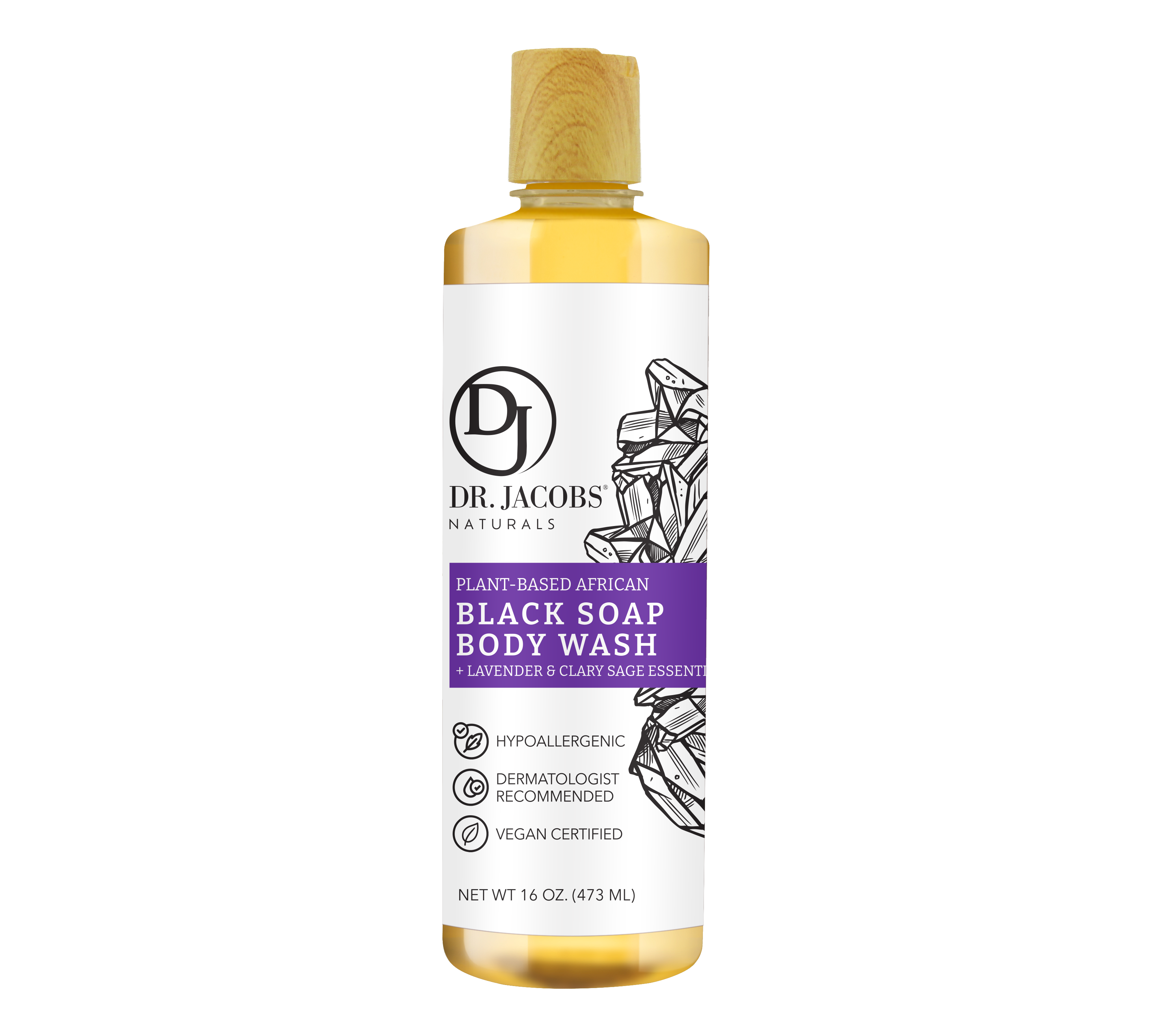 Black Soap Detoxifying Cleanser - Lavender & Sage