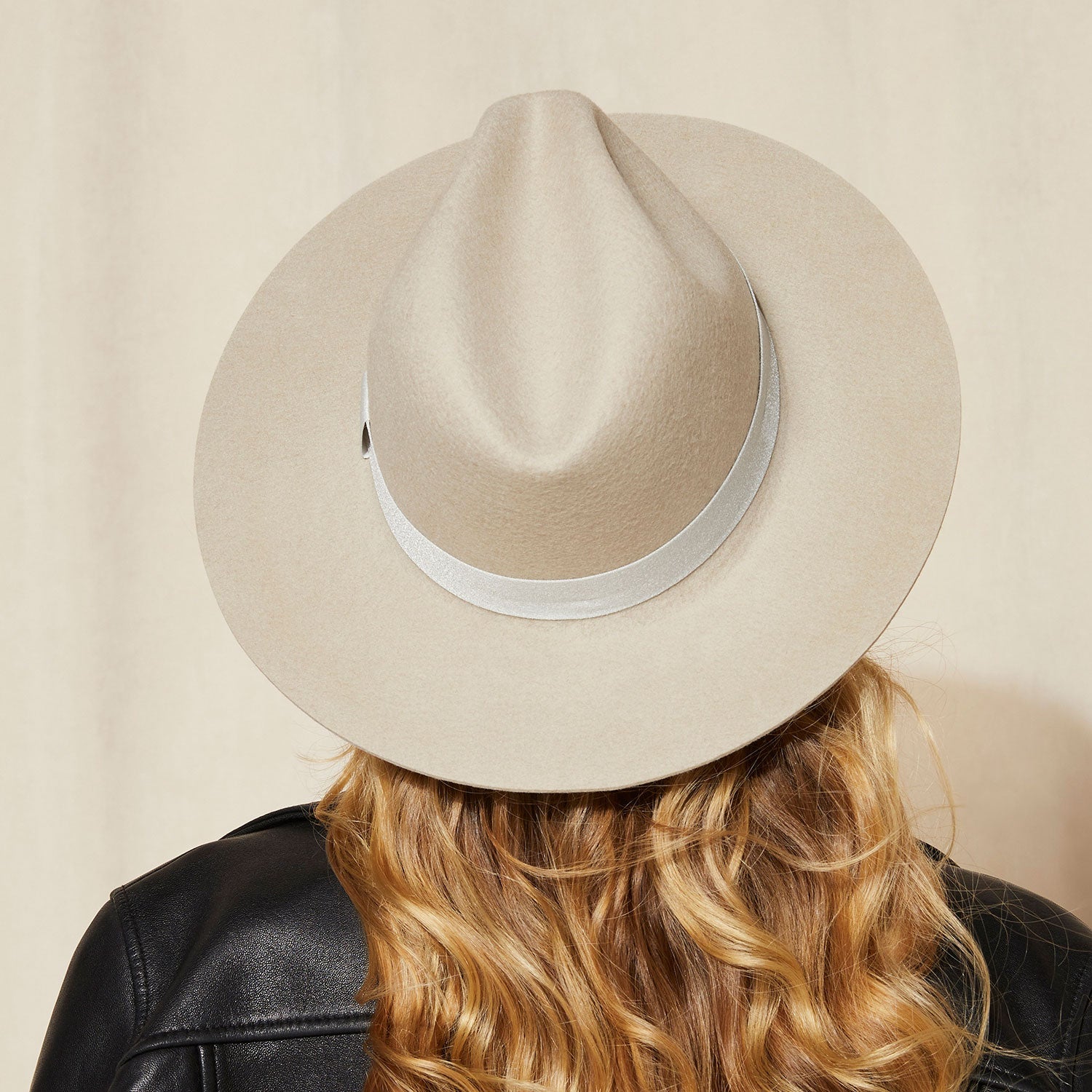 Classic Wool Hat - Silver Sand w/ Silk Ribbon Trim
