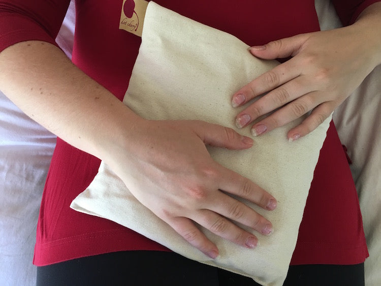 Hot Cherry Pillow Gift Set - Natural Denim 3 Piece