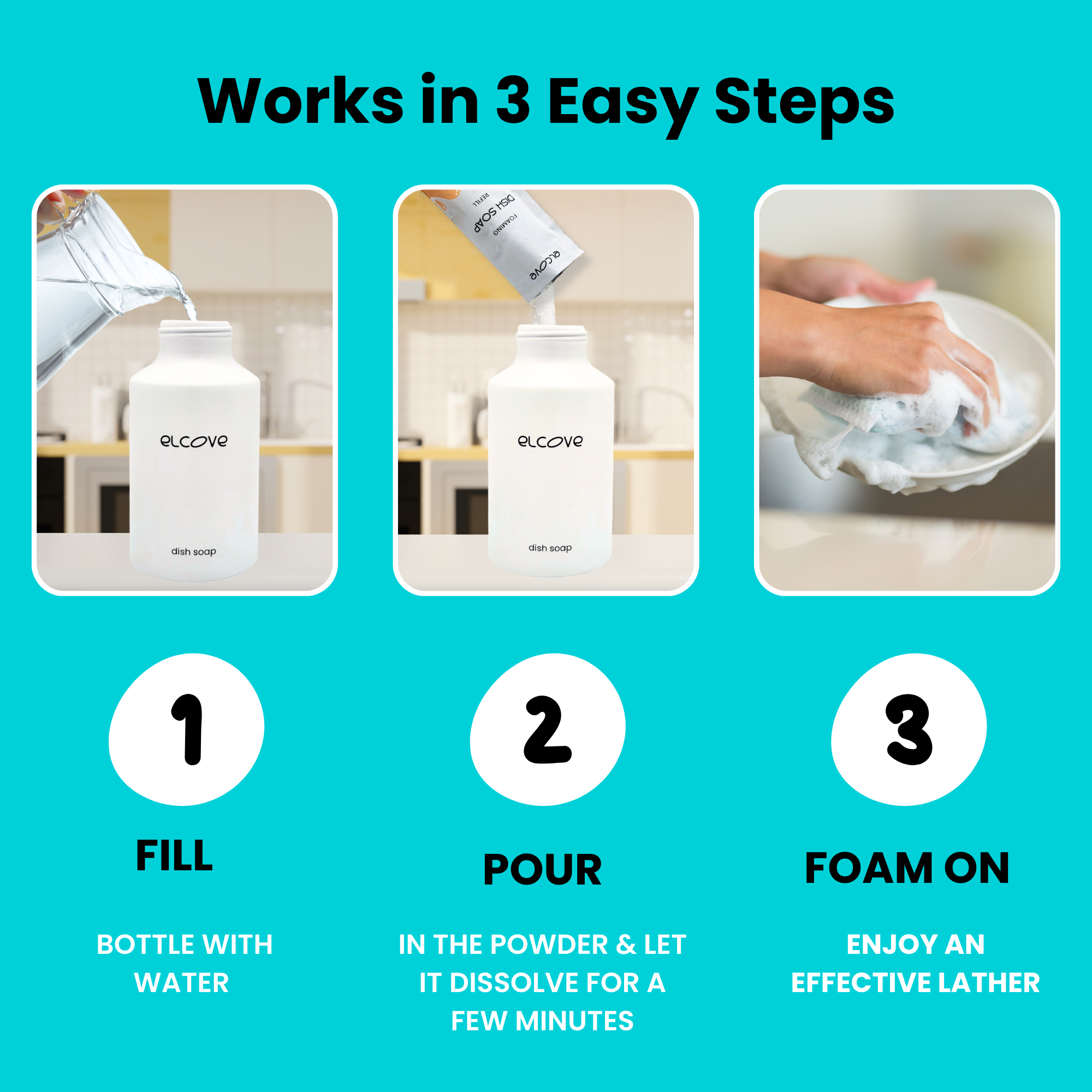 Plastic-Free Hand and Dish Soap Starter Set - Unscented