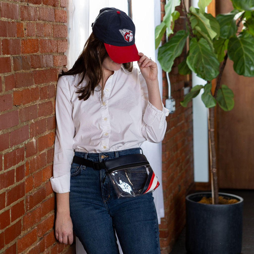 Baseball Ballpark Clear Stripe Game Day Fanny Pack