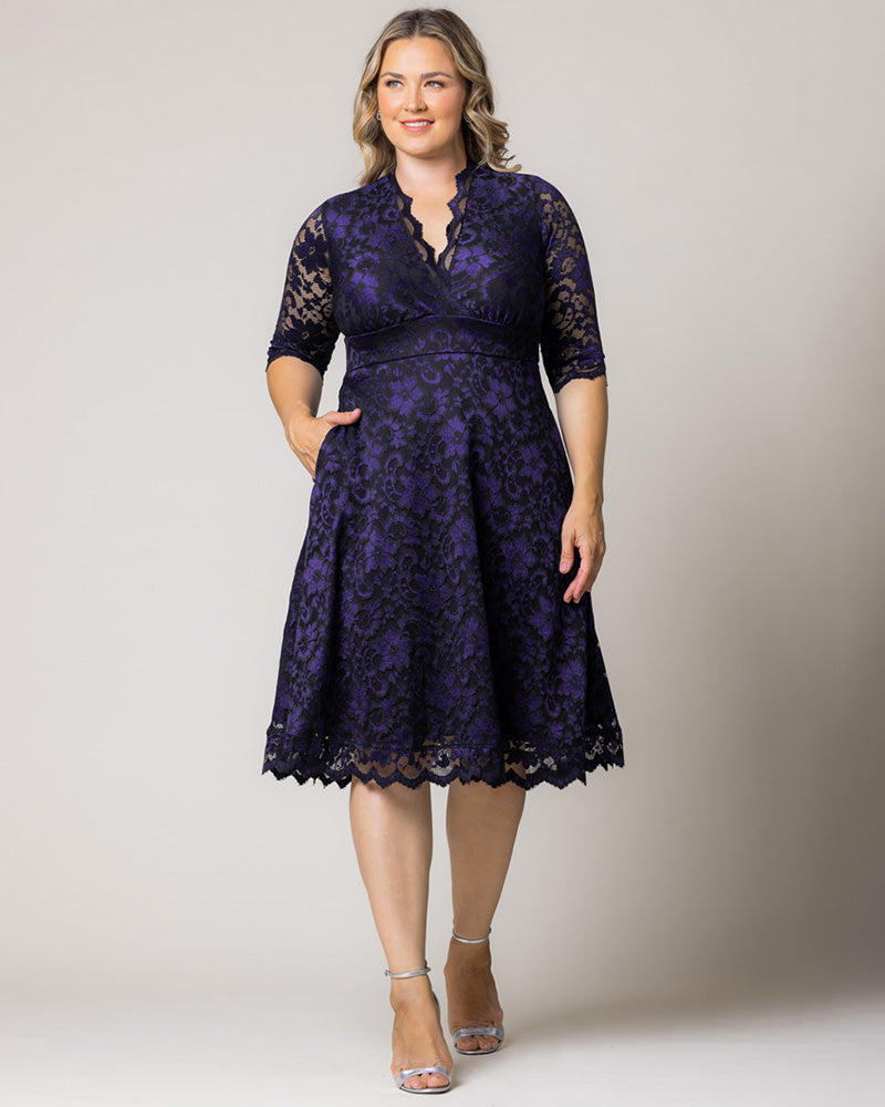 Plus Size Mon Cherie Lace Dress