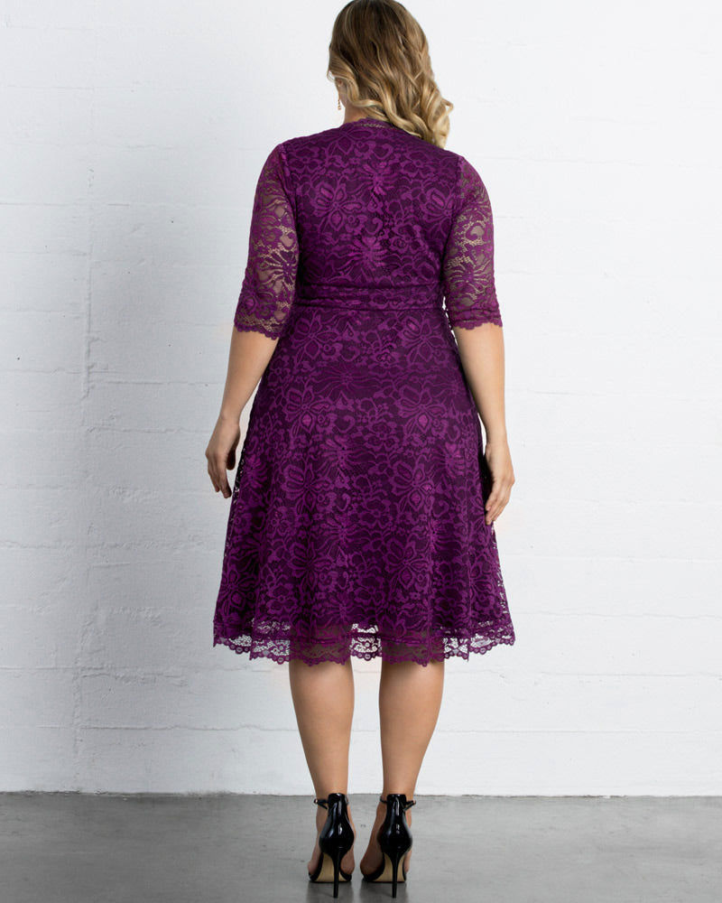 Plus Size Mademoiselle Lace Cocktail Dress