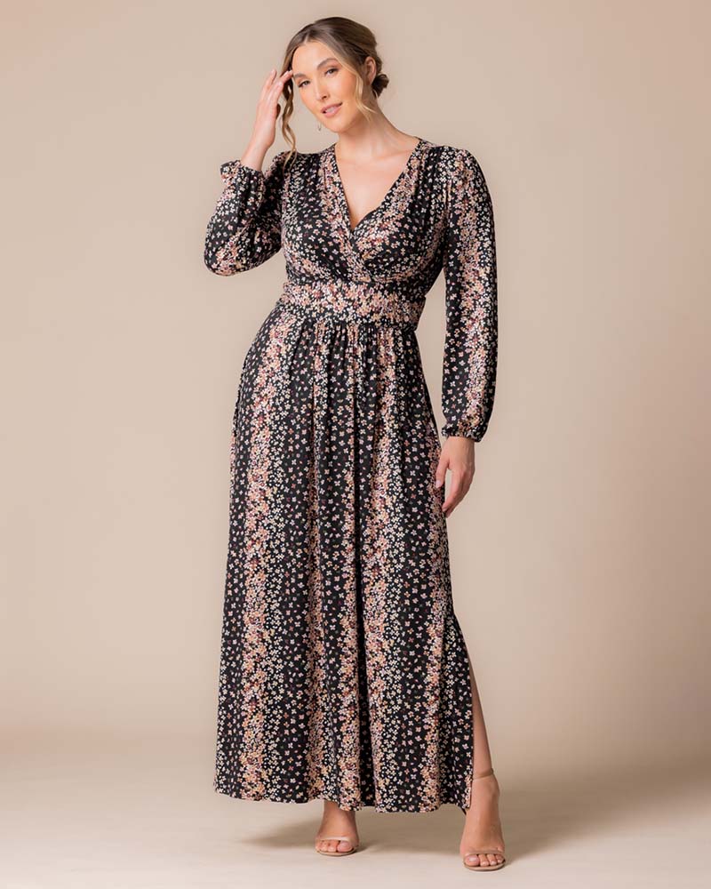 Plus Size Kelsey Long Sleeve Maxi Dress