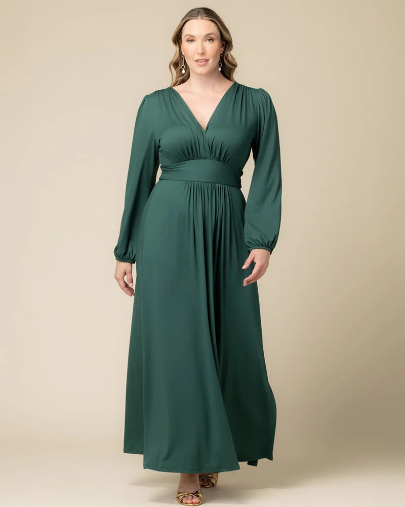 Plus Size Kelsey Long Sleeve Maxi Dress