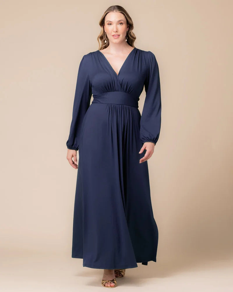 Plus Size Kelsey Long Sleeve Maxi Dress
