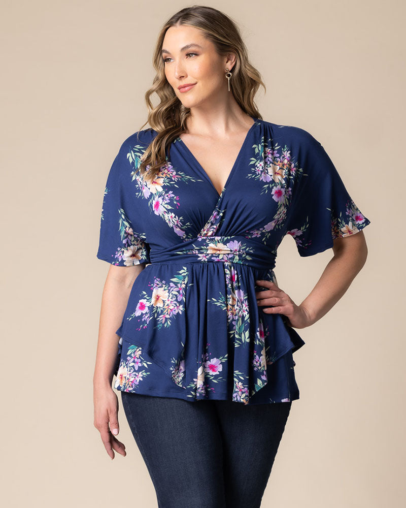 Plus Size Encore Print Blouse