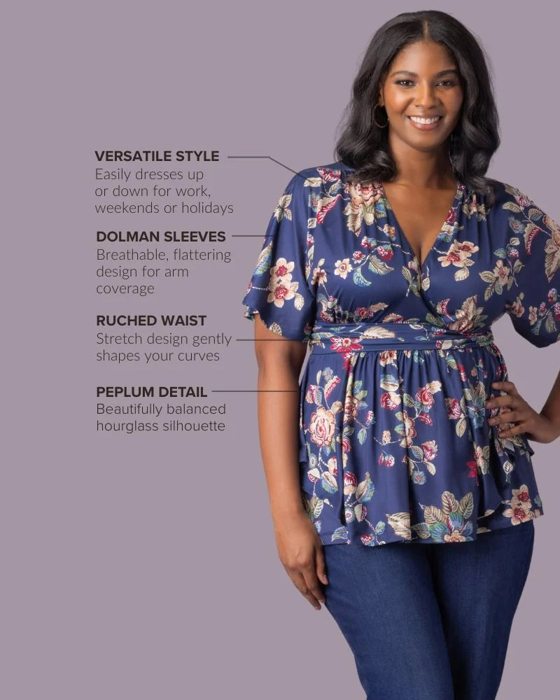Plus Size Encore Print Blouse