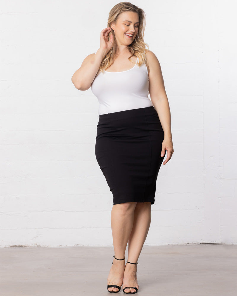 Plus Size Curvy Pencil Skirt