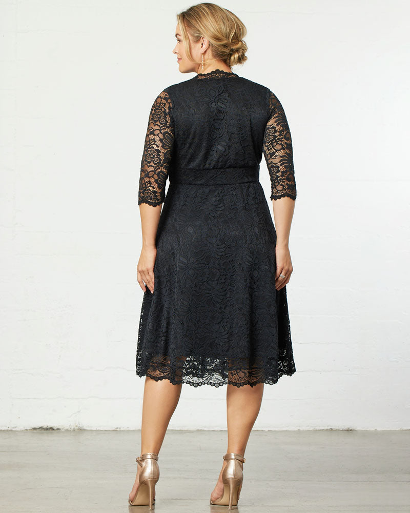 Plus Size Mademoiselle Lace Cocktail Dress