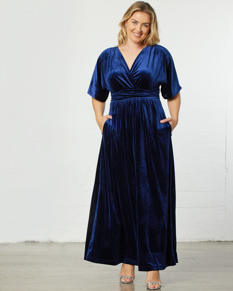 Plus Size Verona Velvet Evening Gown