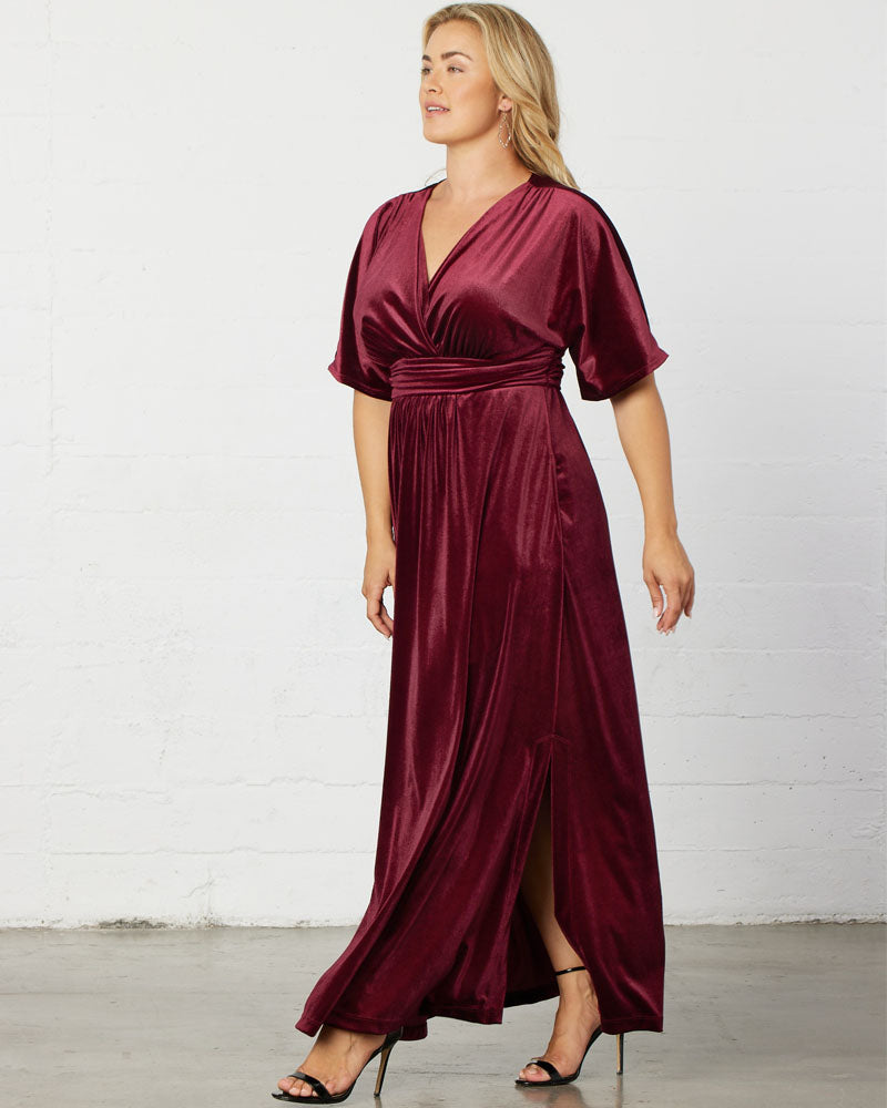 Plus Size Verona Velvet Evening Gown