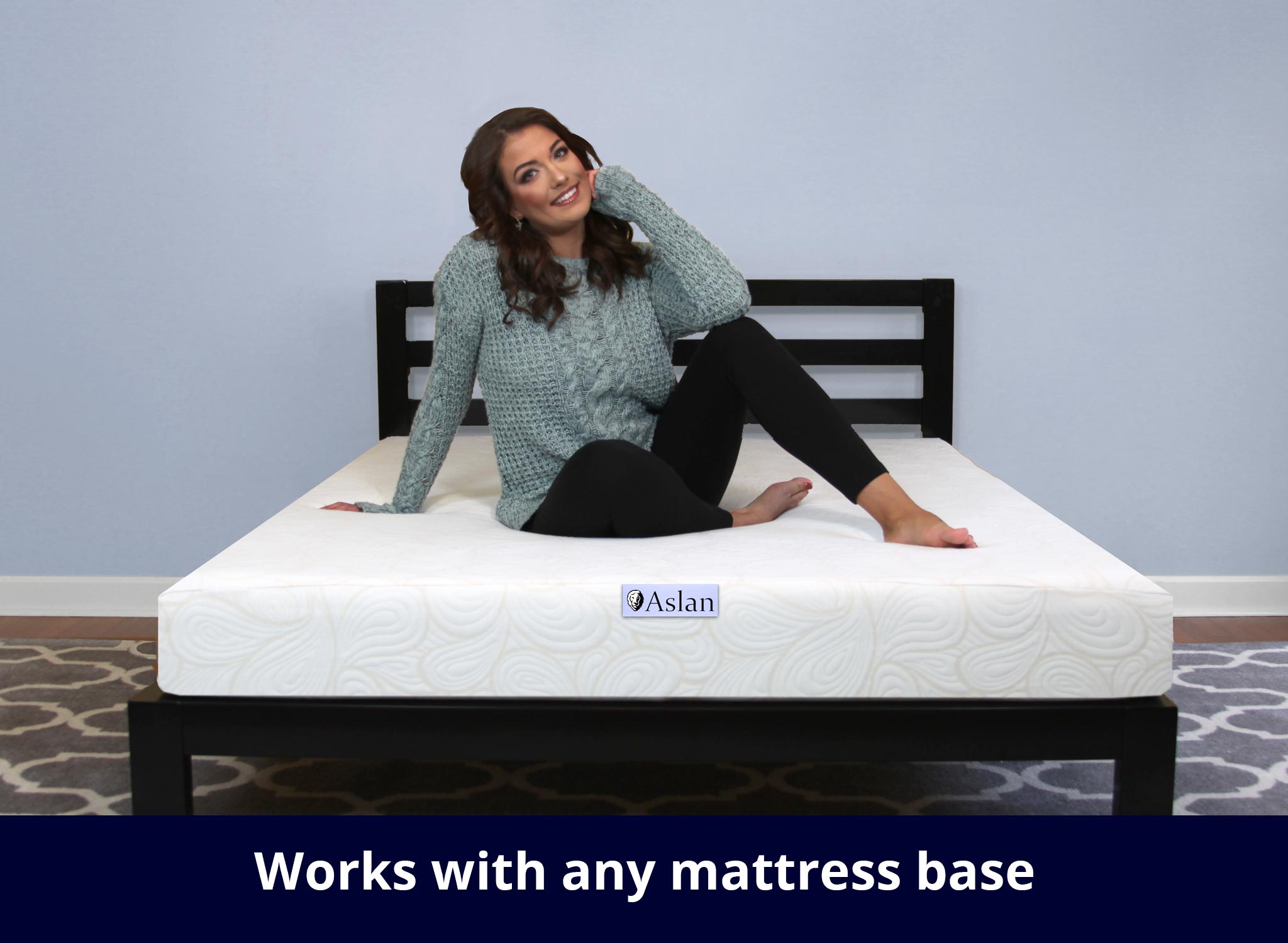 8" Aslan Cooling GEL Memory Foam Arbor Mattress - Firm