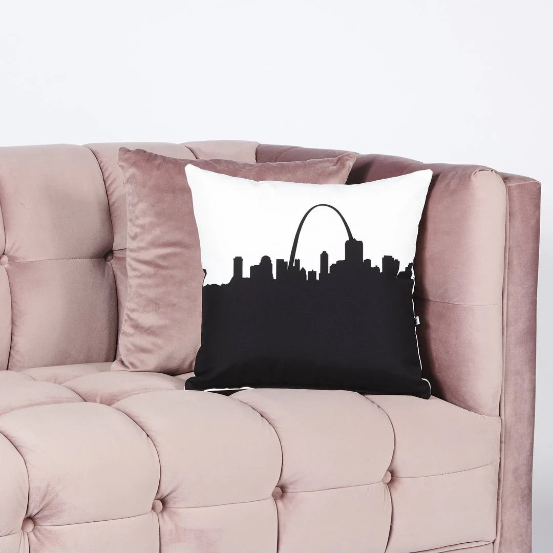 Skyline City Charm 16" by 16" Throw Pillow - Choose Your City