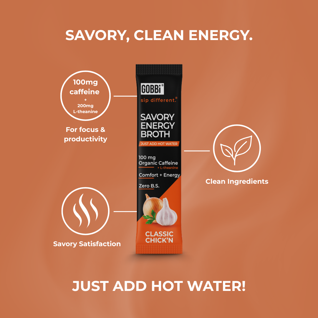 Savory Energy Broth Classic Chick'n - 10 Or 20 Pack