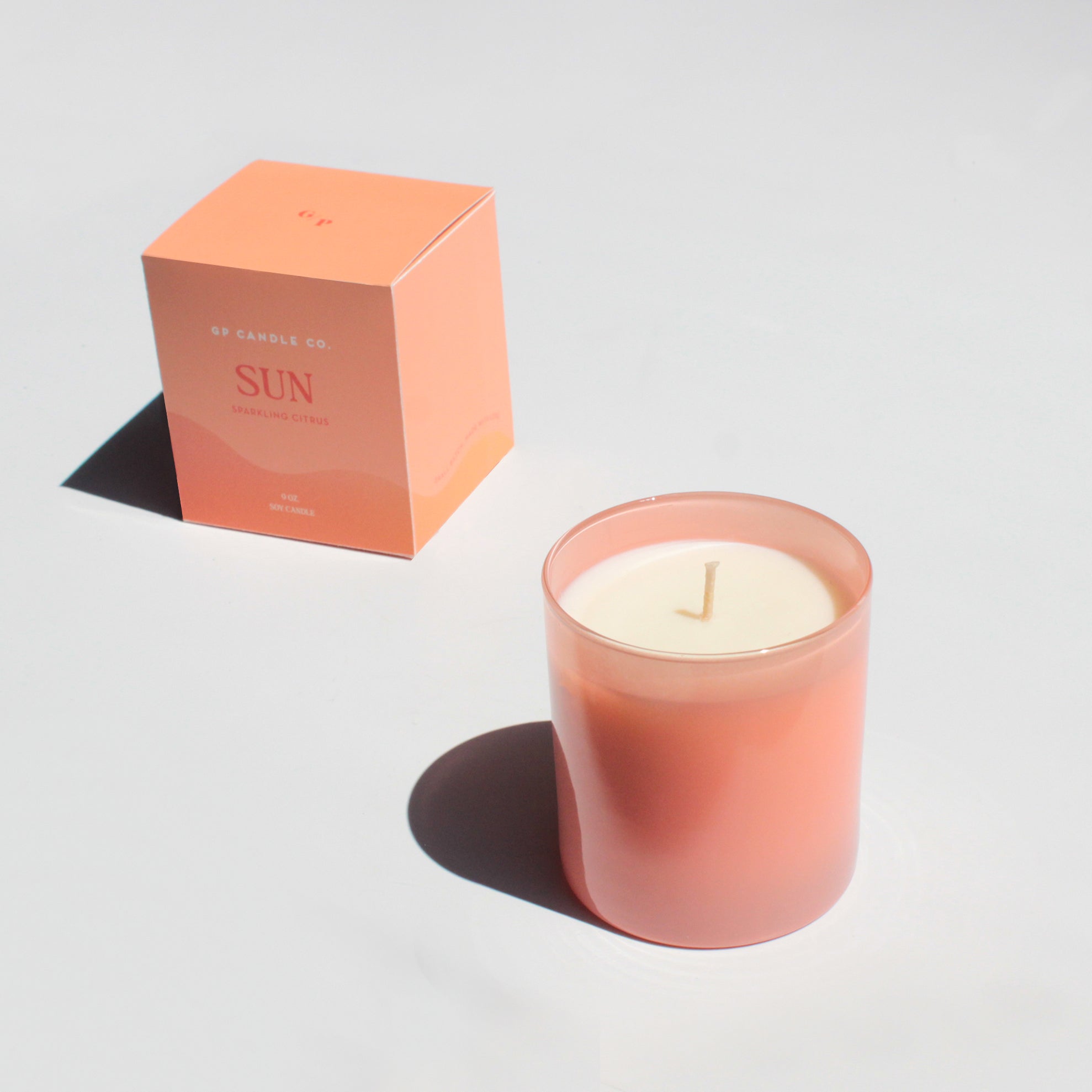 Sun 9 oz. Hue Soy Candle - Sparkling Citrus