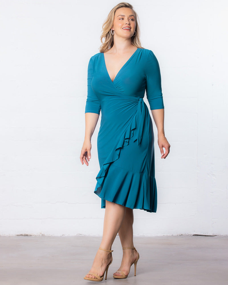 Plus Size Whimsy Wrap Dress