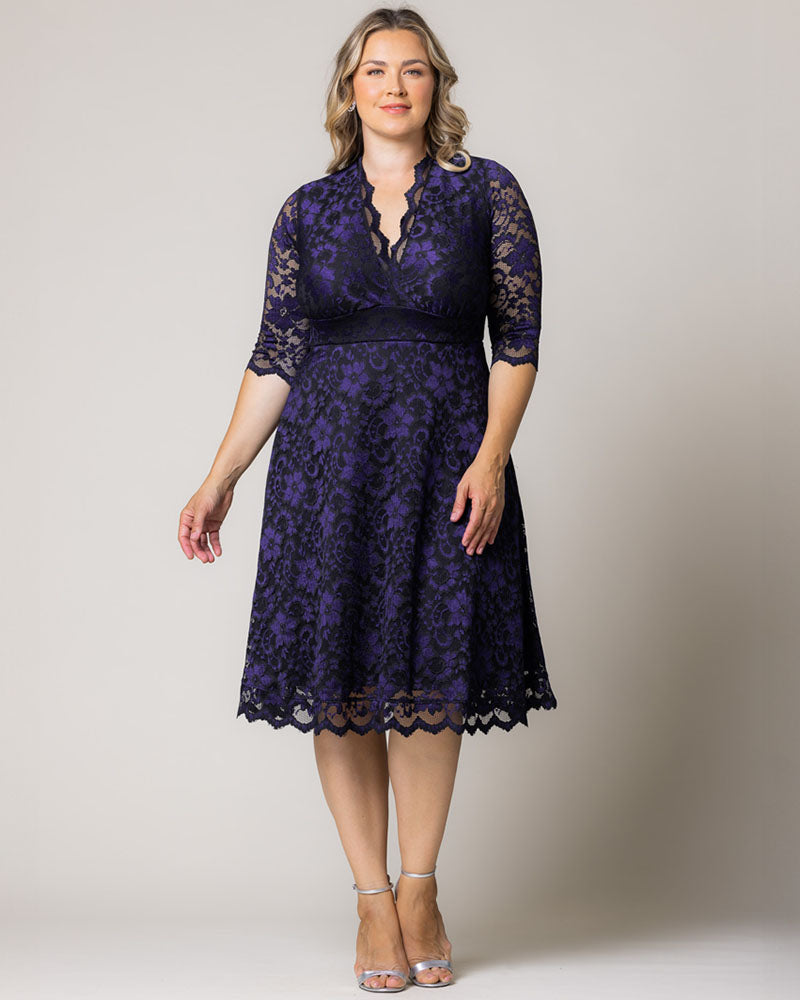 Plus Size Mon Cherie Lace Dress