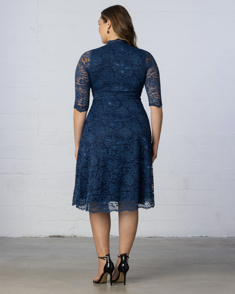 Plus Size Mademoiselle Lace Cocktail Dress