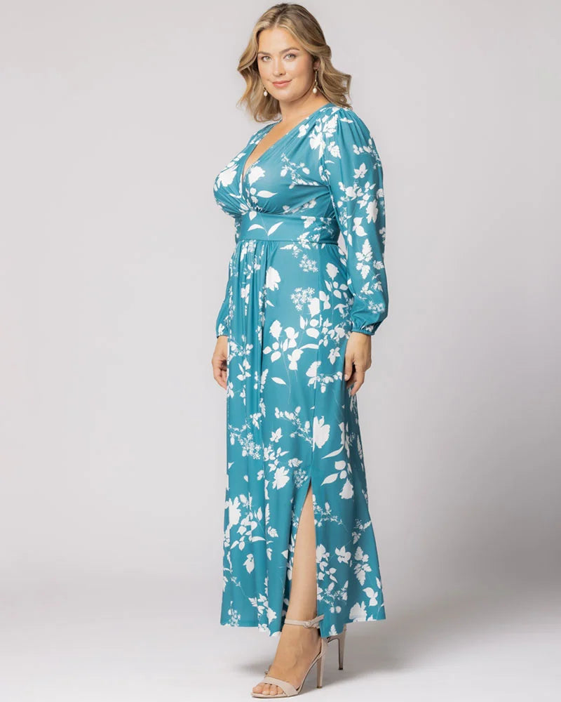 Plus Size Kelsey Long Sleeve Maxi Dress