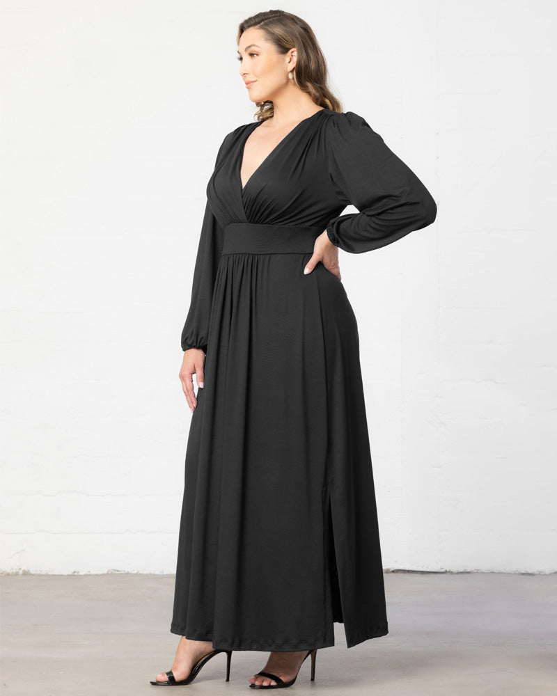 Plus Size Kelsey Long Sleeve Maxi Dress