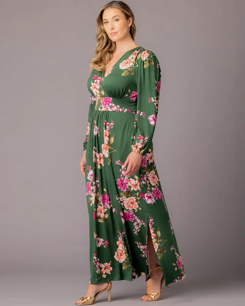 Plus Size Kelsey Long Sleeve Maxi Dress