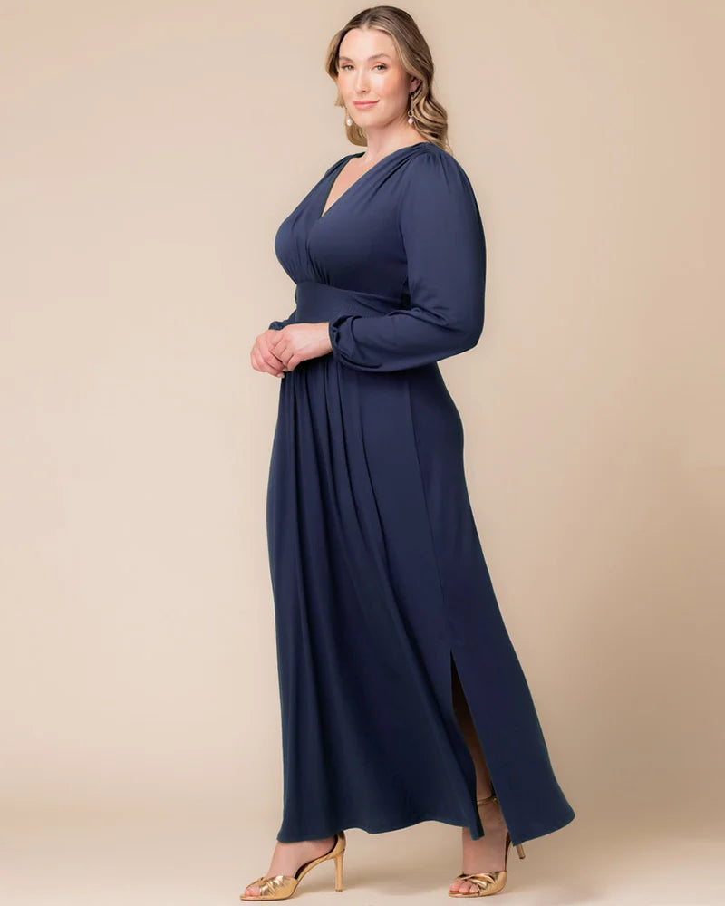 Plus Size Kelsey Long Sleeve Maxi Dress