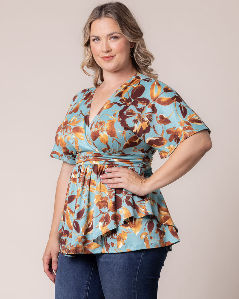 Plus Size Encore Print Blouse