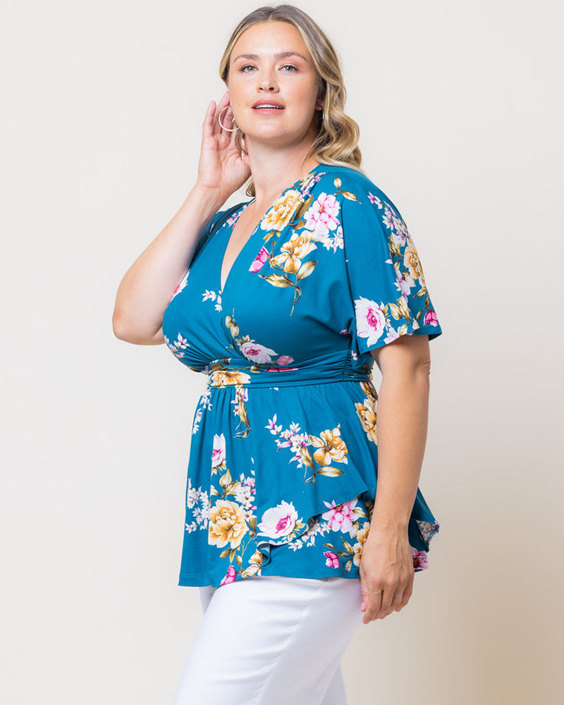 Plus Size Encore Print Blouse