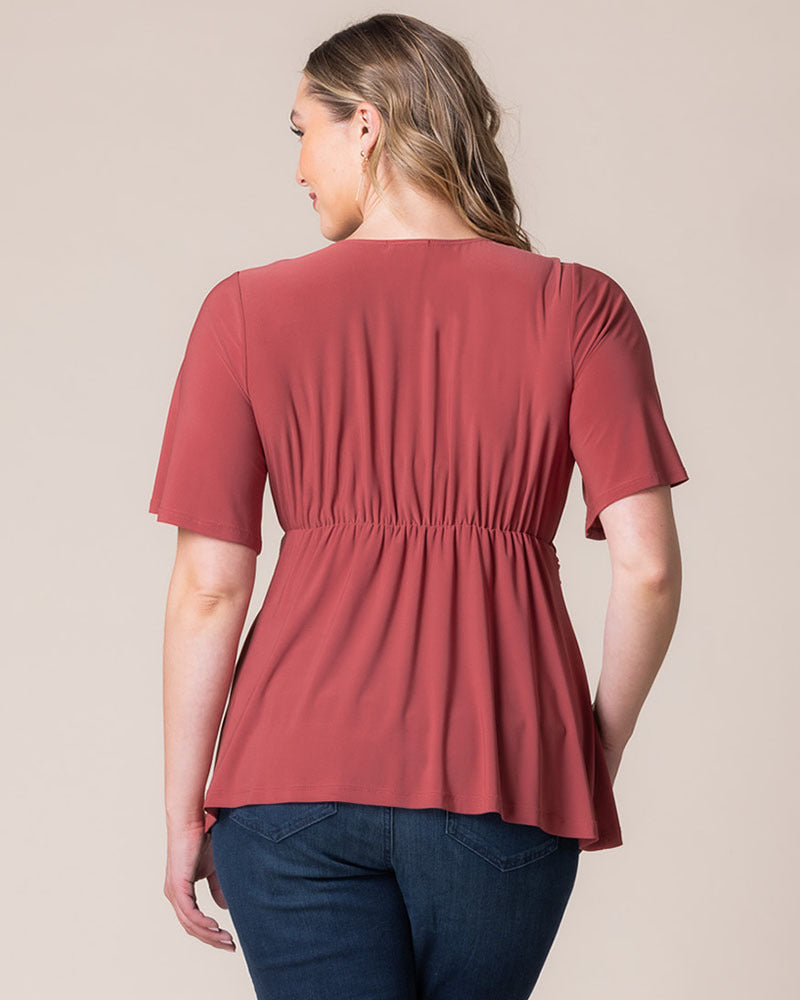 Plus Size Abby Twist Front Blouse