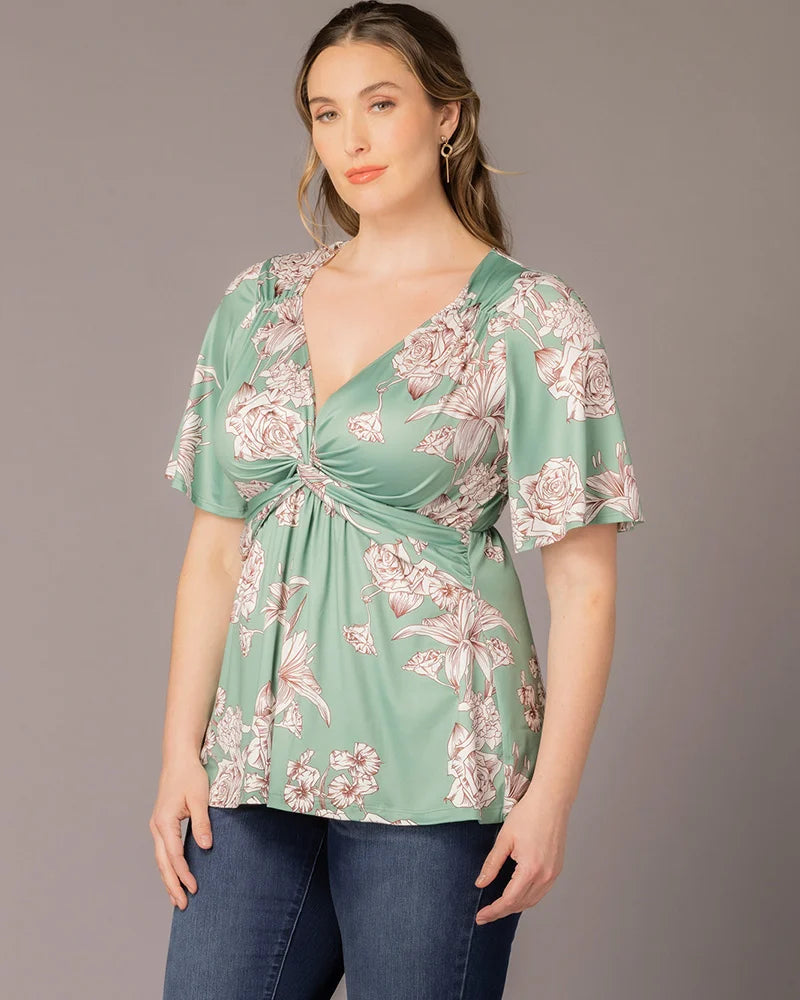 Plus Size Abby Twist Front Blouse