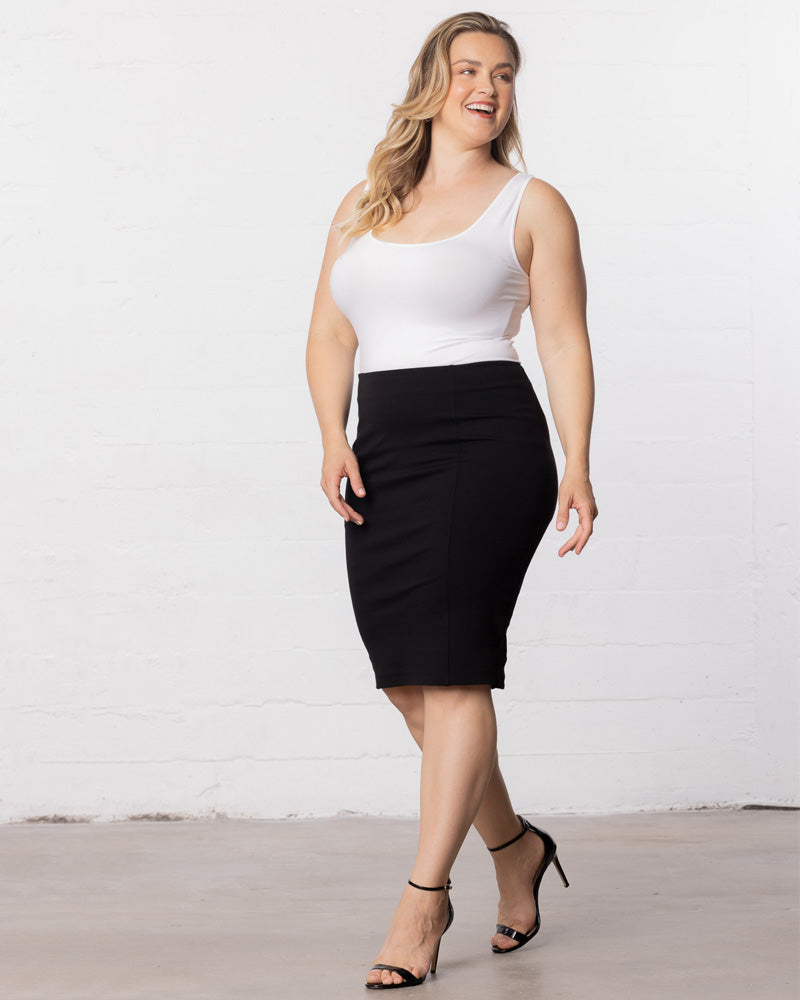 Plus Size Curvy Pencil Skirt