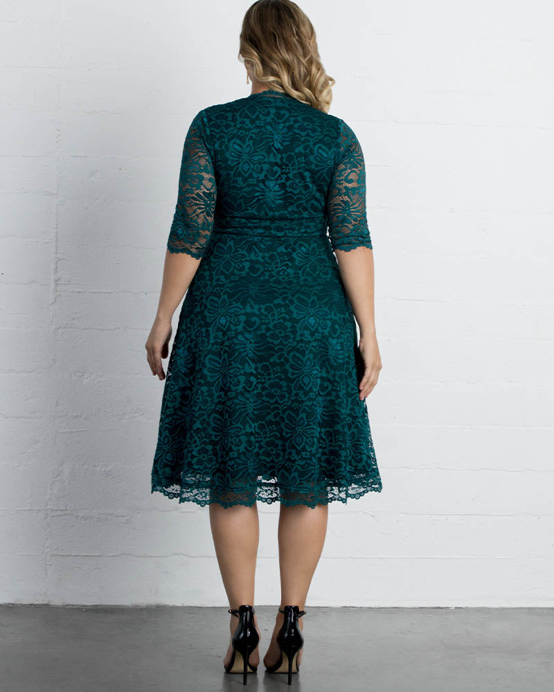 Plus Size Mademoiselle Lace Cocktail Dress