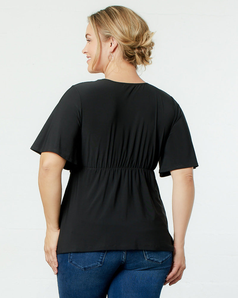Plus Size Abby Twist Front Blouse