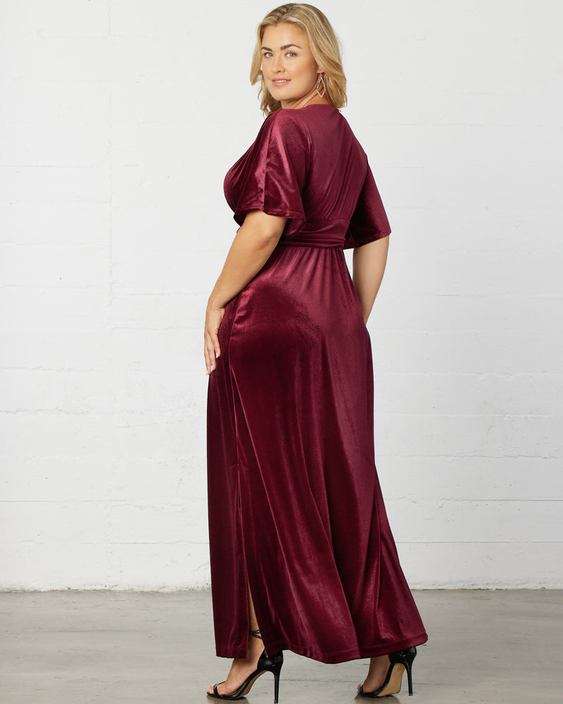 Plus Size Verona Velvet Evening Gown