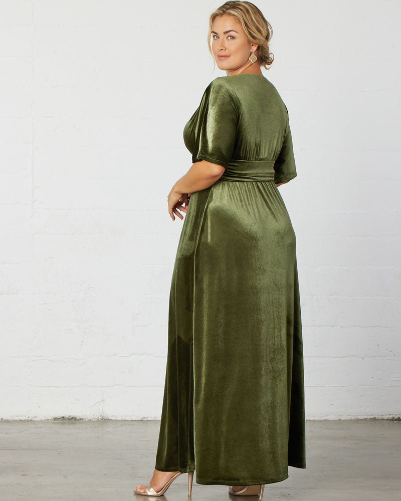 Plus Size Verona Velvet Evening Gown