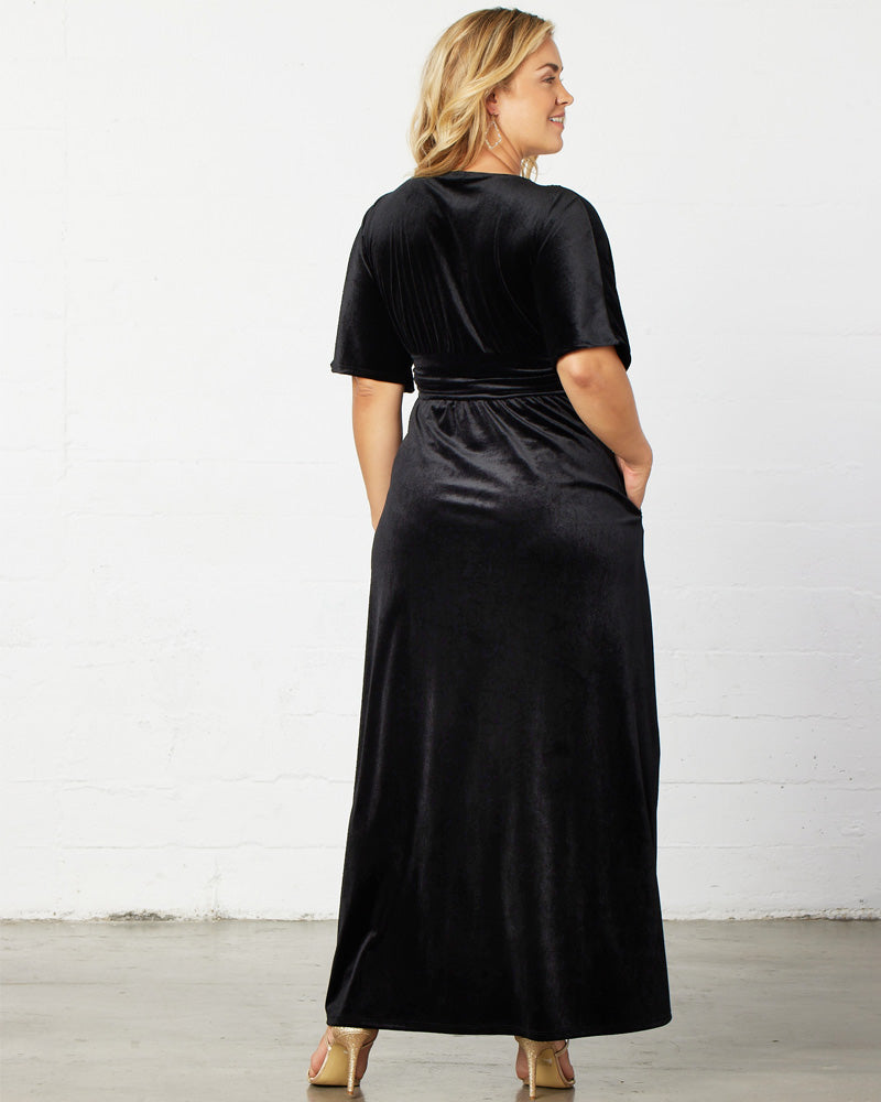 Plus Size Verona Velvet Evening Gown