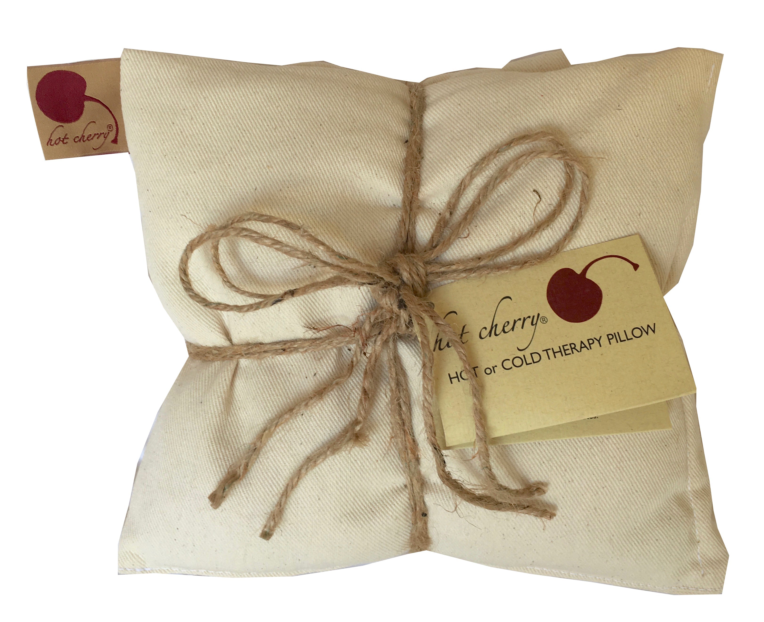 Hot Cherry Triple Square Body Pillow - Natural Denim